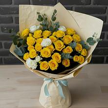 Букет цветов из:  Розы в Пограничный