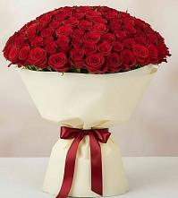 Букет 101 Красная роза Милано в Пограничный