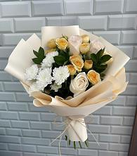 Букет цветов из:  Розы и Хризантемы в Пограничный