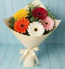 Букет цветов из:  Герберы в Пограничный