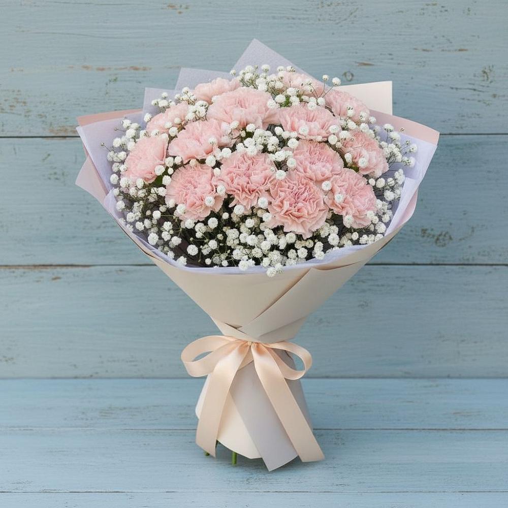 Букет цветов из: Гвоздики в Пограничный