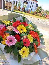 Букет цветов из:  Герберы #REPLACE_PRED# Пограничный
