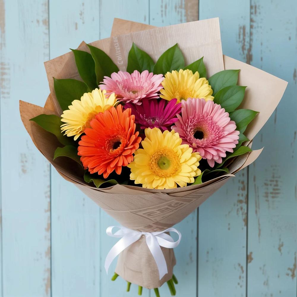 Букет цветов из: Герберы в Пограничный
