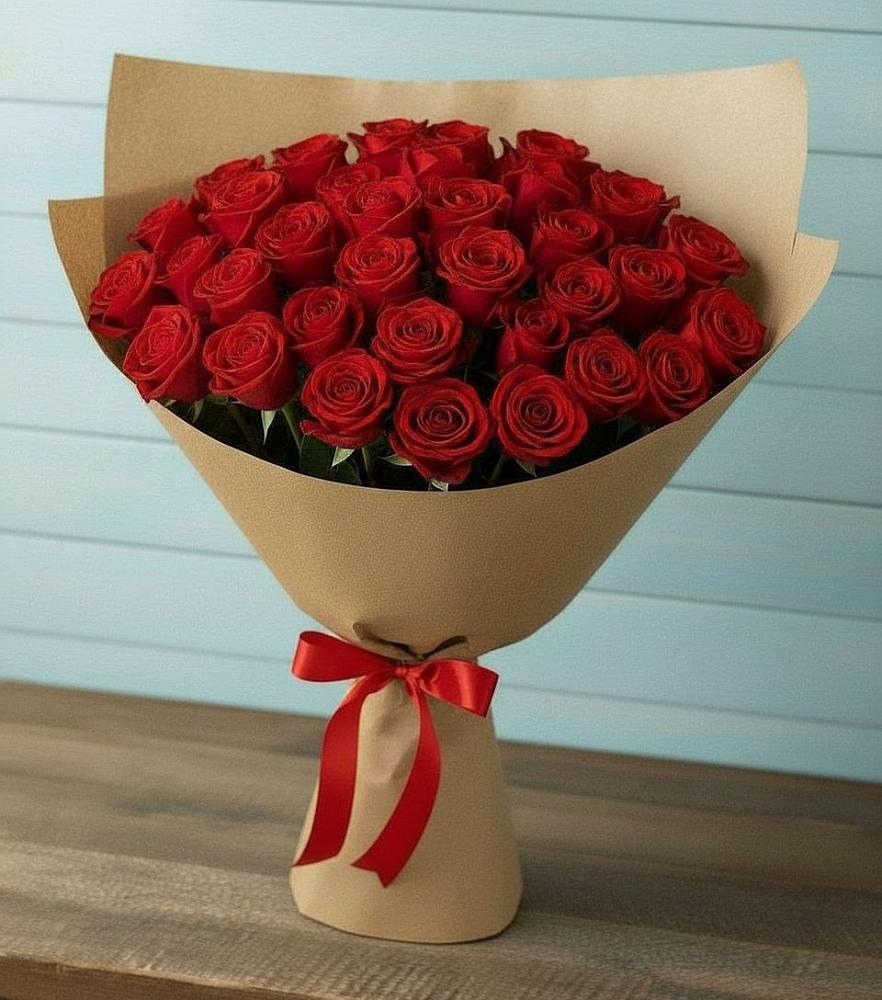 Букет Красные розы Милано в Пограничный
