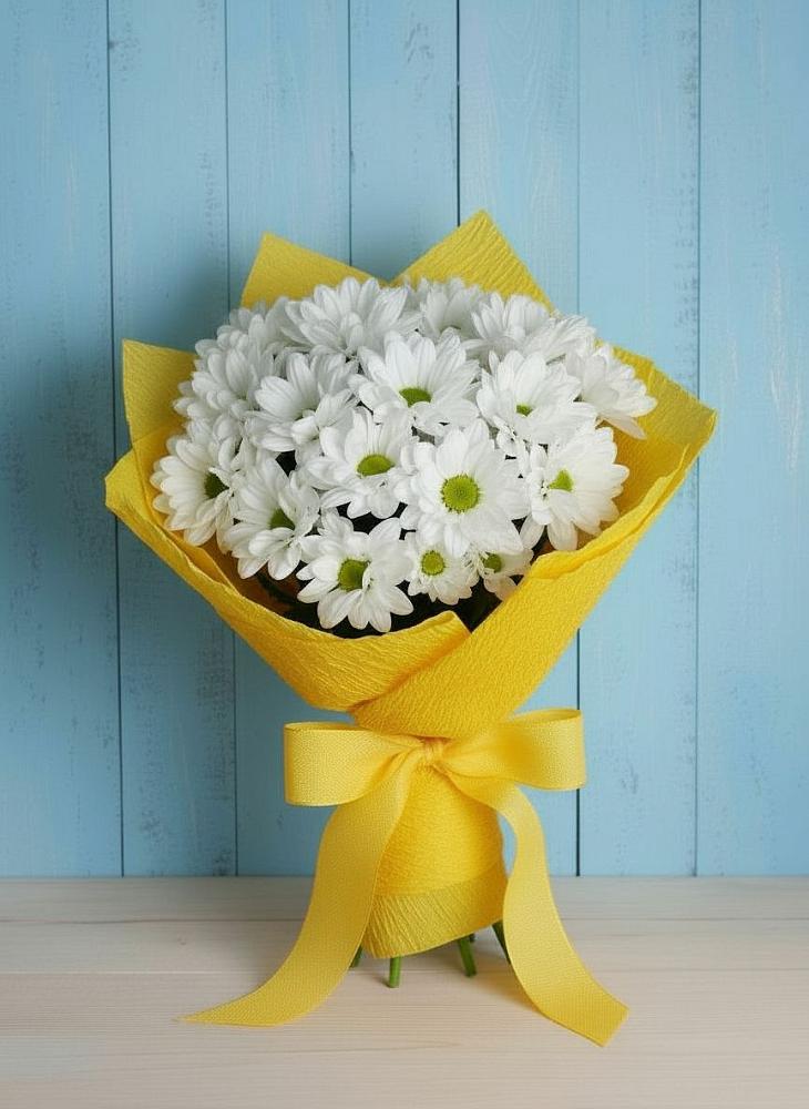 Букет цветов из: Хризантемы в Пограничный