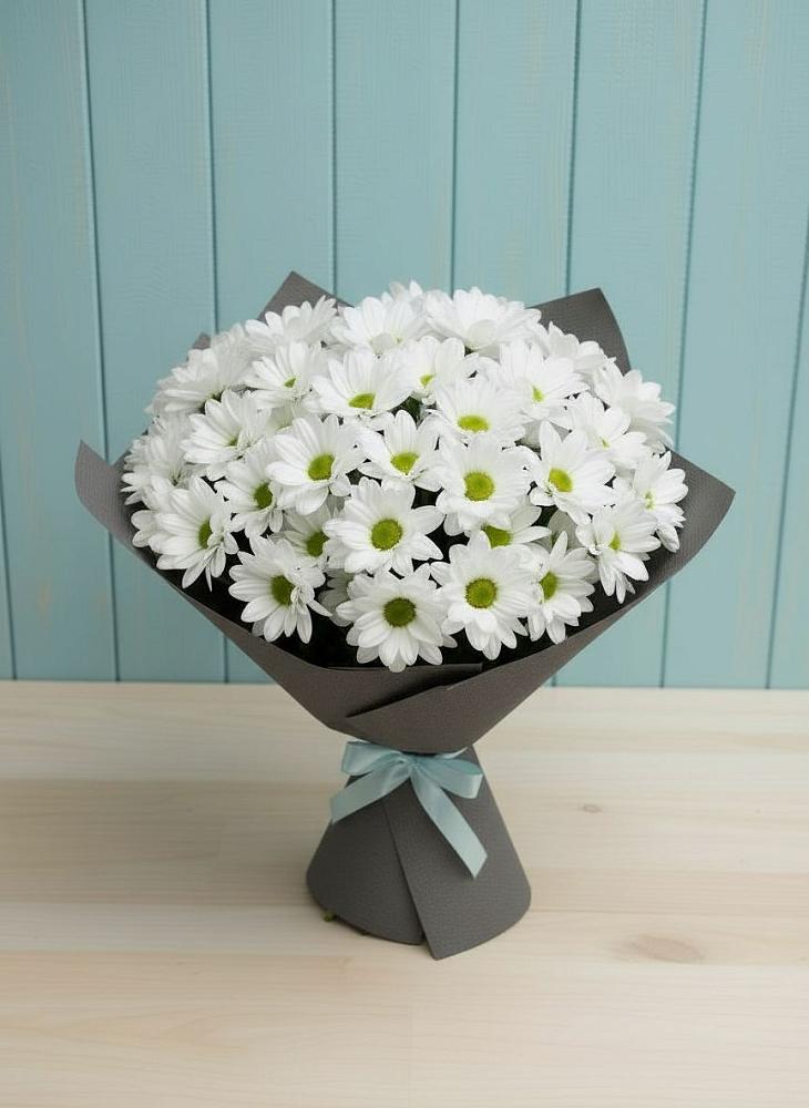 Букет цветов из: Хризантемы в Пограничный