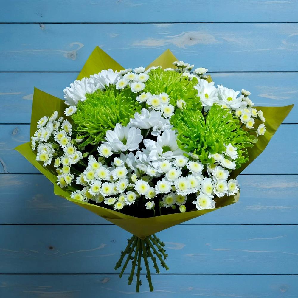 Букет цветов из: Хризантемы в Пограничный