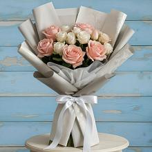 Букет цветов из:  Розы в Пограничный