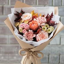 Букет цветов из:  Гвоздики, Хризантемы и Розы в Пограничный