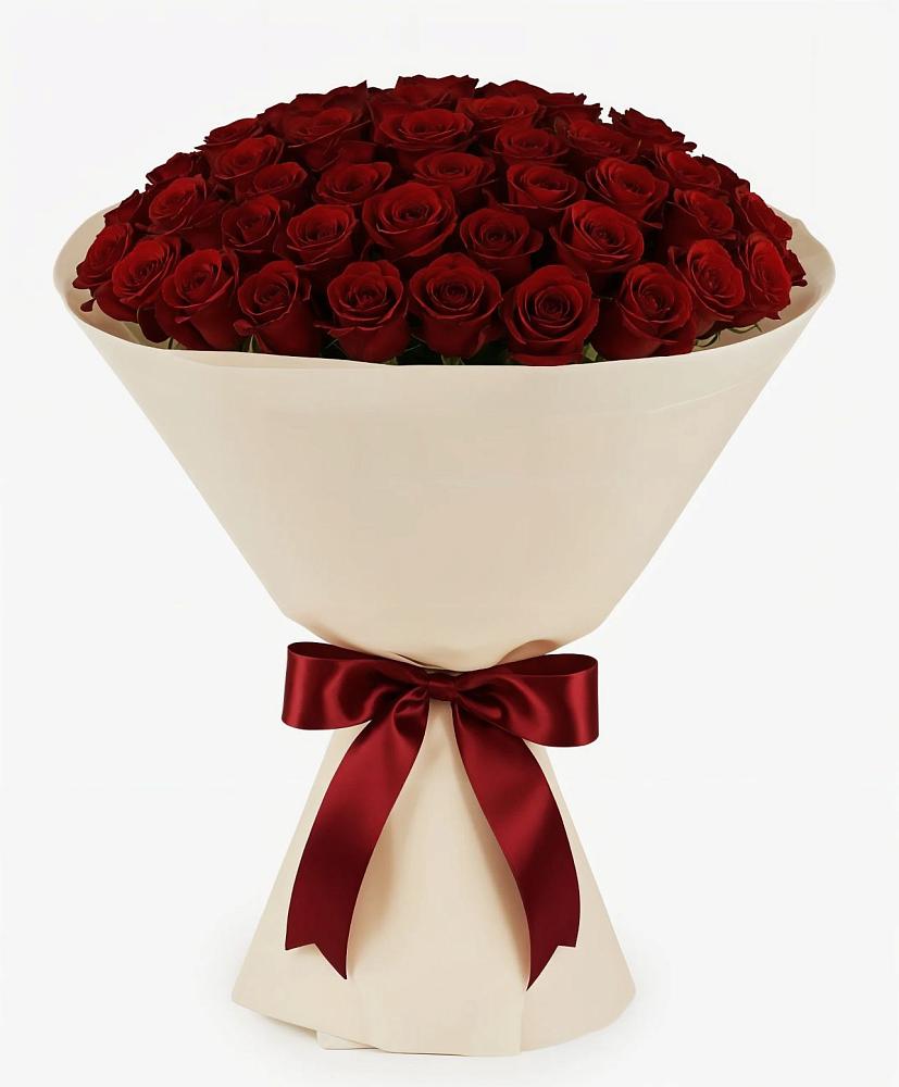 Букет 101 Бордовая роза Блэк Бакарра в Пограничный