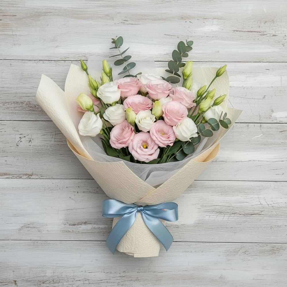 Букет цветов из: Лизиантусы в Пограничный